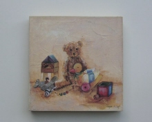 Beren schilderij Trekeend