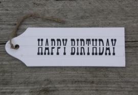 Bordje Happy Birthday