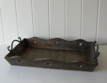 Bruin houten dienblad 