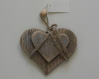 Bruin houten duohart
