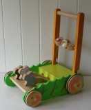 Houten duwkar rabbit 