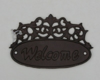 Gietijzeren bordje Welcome