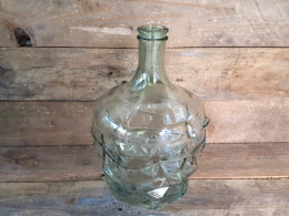 Fles Reliëf van gerecycled glas