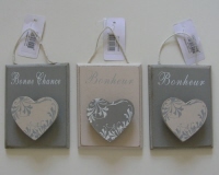 Houten memohangers Bonheur
