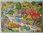 houten puzzel Dorp