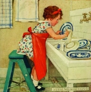 jws 20 girl washing dishes