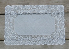 Kanten placemat wit