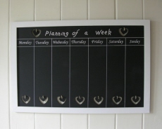 Memobord Planning of a week
