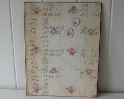 Nostagisch magneetbord Bloemen