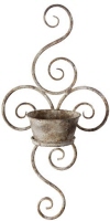 Metalen muurplantenbakje