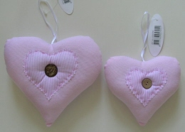 Roze stoffen harten