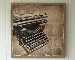 Schilderij Typemachine