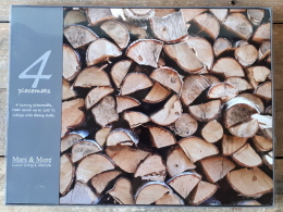 Set 4 placemats Hout