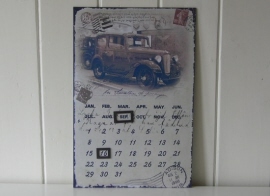 Vintage kalender Car