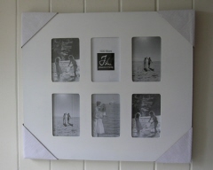 Witte fotolijst 6luik